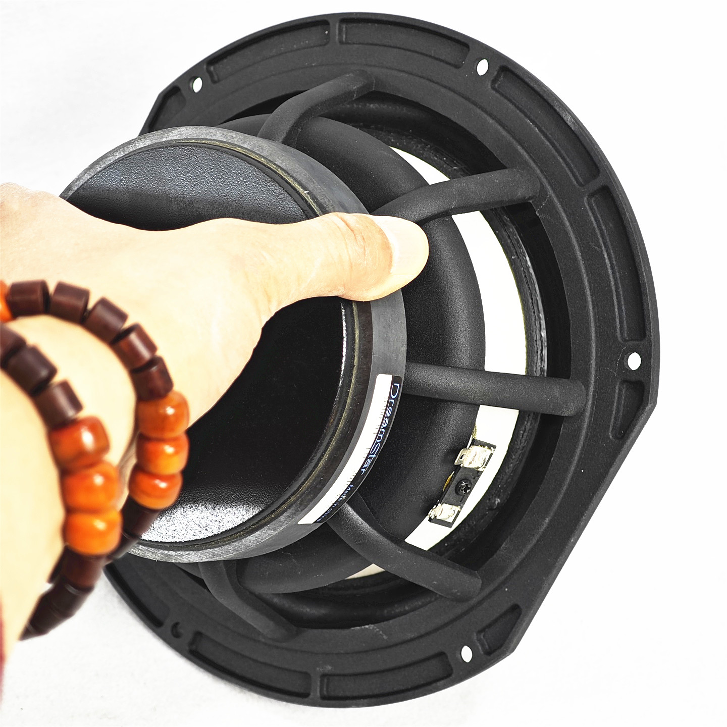 50大音圈高级碳纤维编织盆双面涂层大8寸喇叭铸铝架125磁非常好货