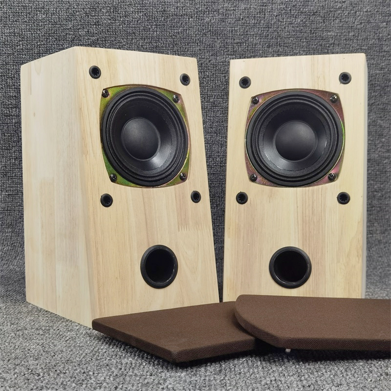 上海老bali柏力4寸大钕磁全频喇叭书架实木音箱高灵敏度爆款新做