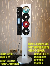 FM收音AUX时钟定时4个激光头 丽扬neon落地4碟纯CD音响数字功放AM