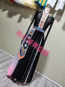 2025年蒙族舞蹈服艺考大裙摆头饰