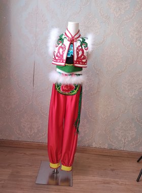 2025扇子舞服秧歌艺考虎妞头饰