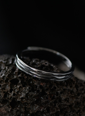 小巧开口戒指男款女可调节设计感