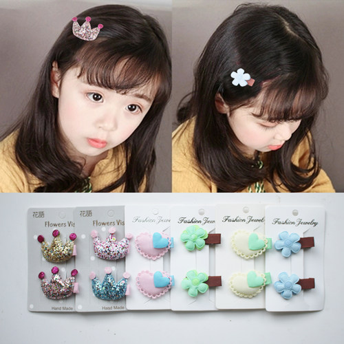 韩版儿童皇冠头饰顶夹发卡