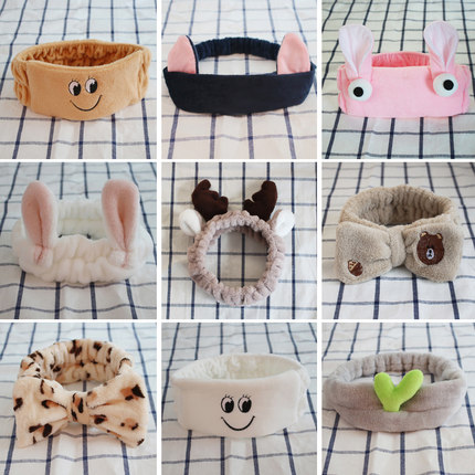 敷面膜化妆洗脸束发带韩国简约网红头箍头饰可爱发箍发饰防滑头发