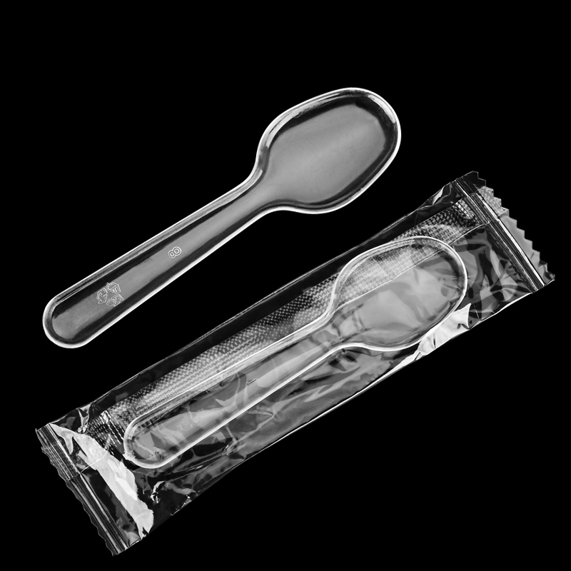 一次性冰淇淋勺布丁双皮奶勺塑料雪糕酸奶勺啫喱更透明试吃小勺子