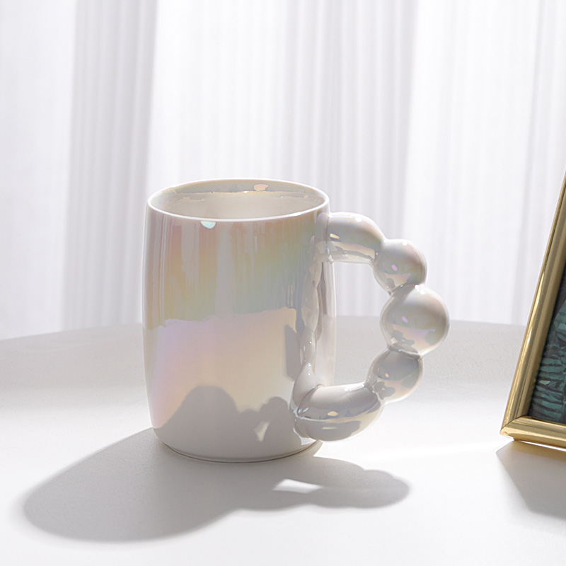 轻奢创意葫芦马克杯美甲拍照设计办公室大容量咖啡杯高级绝美杯子