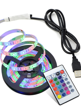 led灯带5V高亮2835USB灯带 流水跑马模型机箱DIY防水RGB三色灯条