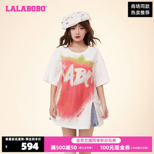 LALABOBO短袖T恤可爱甜辣风