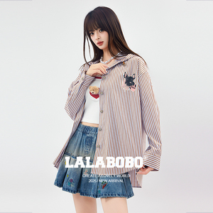 LALABOBO摩卡泡芙衬衫