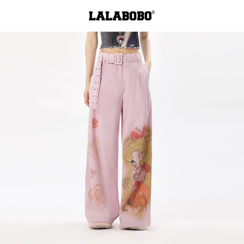 LALABOBO欧若拉梭织长裤