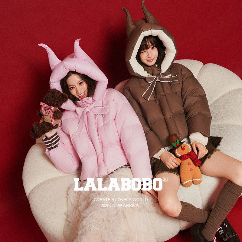 LALABOBO恶魔角羽绒服