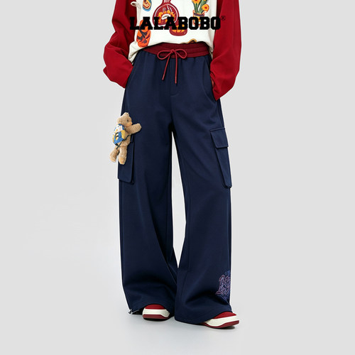 LALABOBO美式卫衣套装-下装