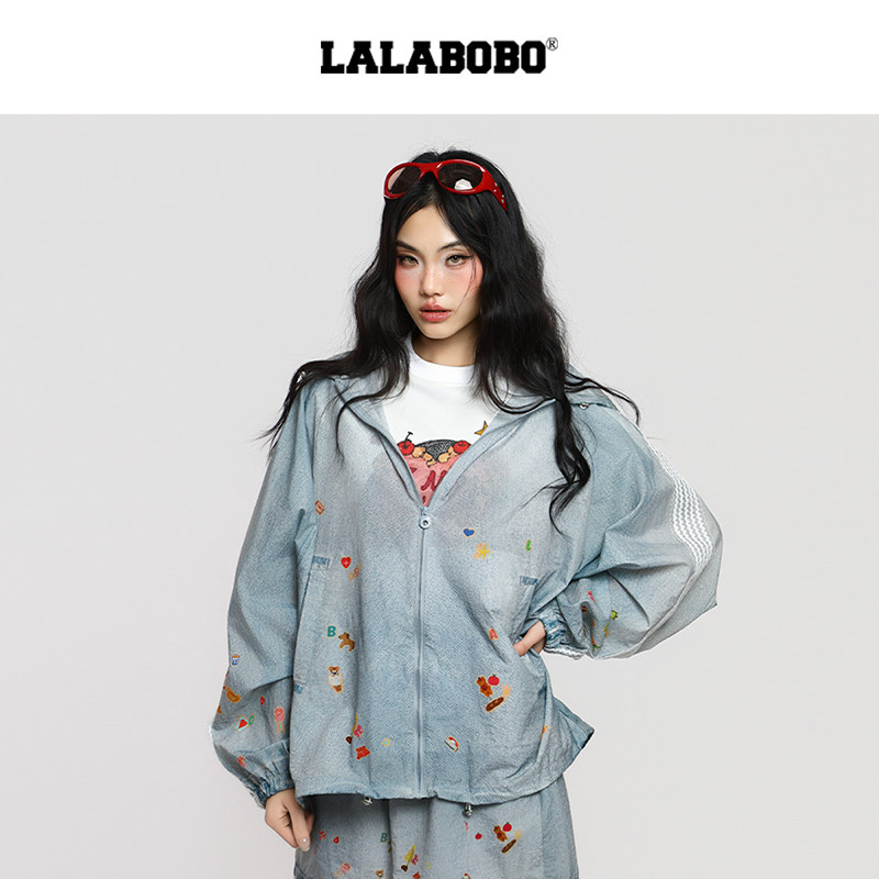 LABO常规插肩蝙蝠袖带帽开衫外套