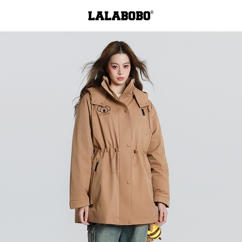 LALABOBO可拆卸派克羽绒服
