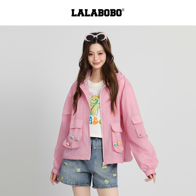 LALABOBO糖果熊连帽外套