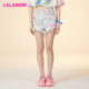 新款 复古休闲高腰字母毛边牛仔短裤 女 LALABOBO25春季 LBDB WXZD23