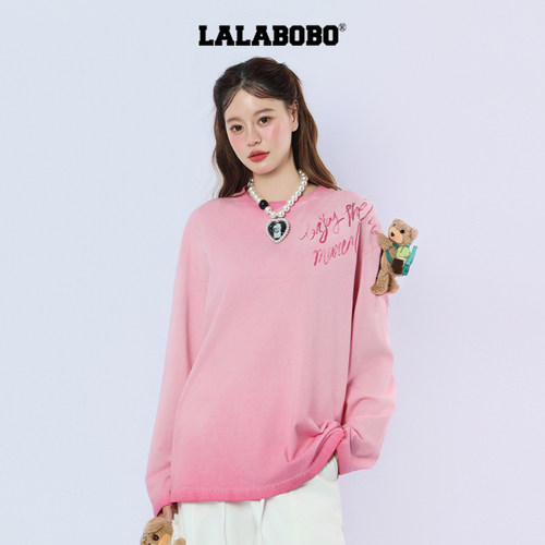 LALABOBO背包熊男友T恤