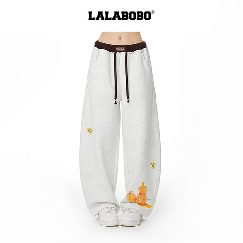 LALABOBO蜂蜜罐针织长裤