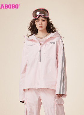 亭驿同款LALABOBO春新品星月连帽夹棉夹克大码外套女|LBCD-WSJW19