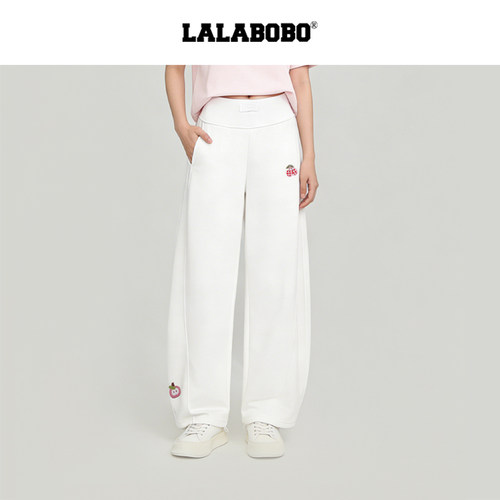 LALABOBO水果弯刀针织裤
