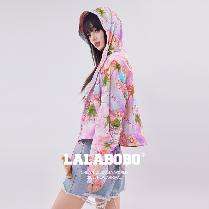 LALABOBO水果菠萝梭织外套