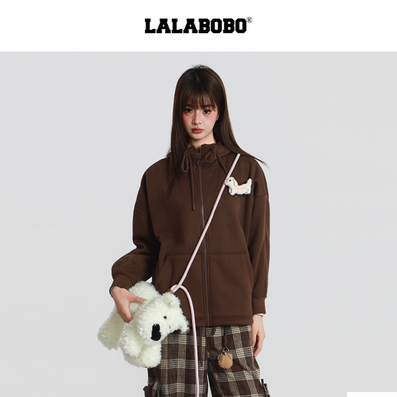 LALABOBO小狗针织开衫