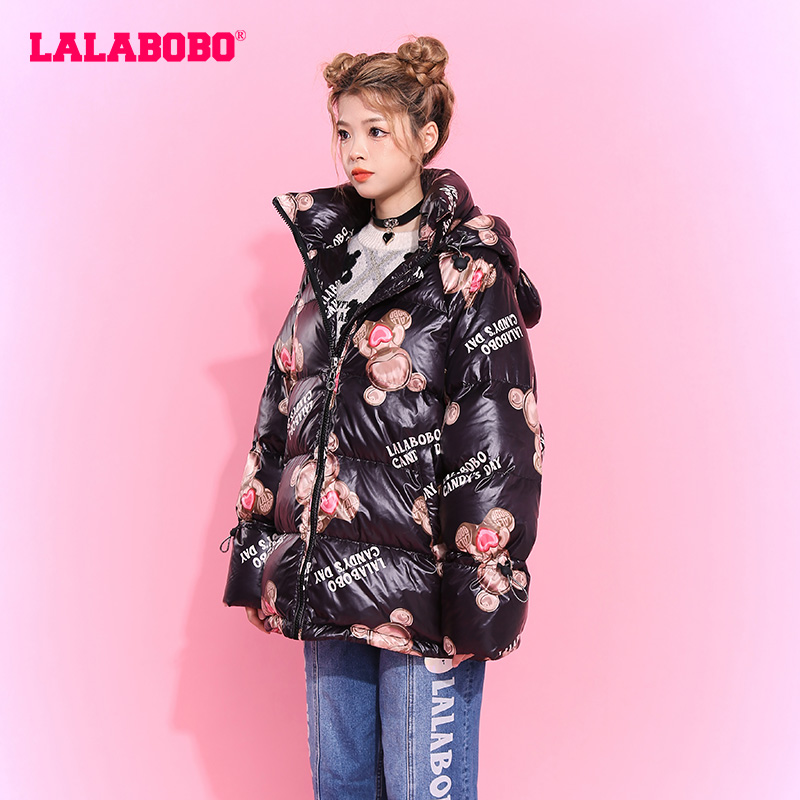 新款原创精致小熊羽绒服