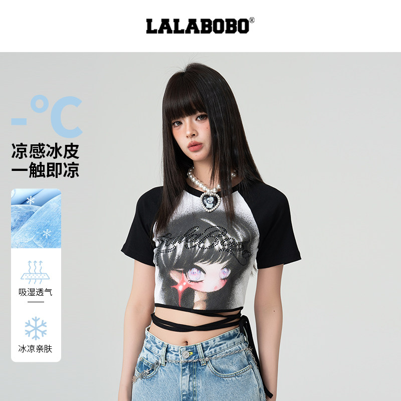 LALABOBO欧若拉插肩T恤