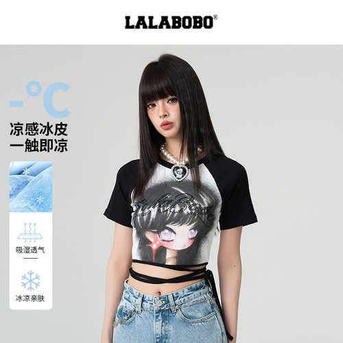 LALABOBO欧若拉插肩T恤