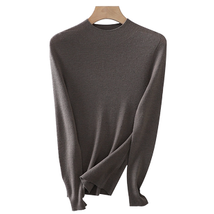 TINGE可机洗羊毛呼吸打底衫女25年秋装chic上衣内搭针织衫毛衣