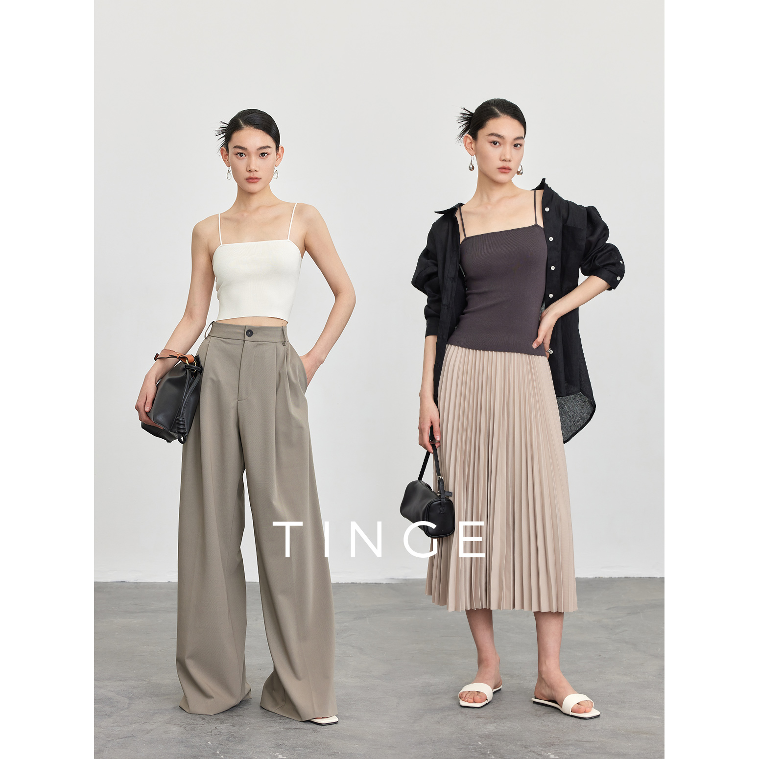 TINGE贴己细带平口时髦百搭吊带