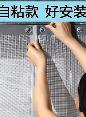 门帘夏季防蚊家用纱帘对吸专用磁性免打孔大门防苍蝇新款2025夏天