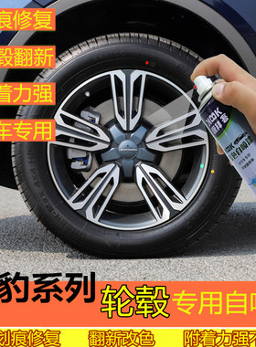 猎豹cs10轮毂喷漆超亮银灰色汽车补漆笔拉丝镀铬镜面划痕修复原厂