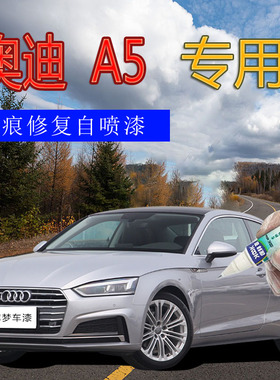 奥迪A5补漆笔花剑银汽车划痕修复自喷漆银灰色亮银幻影黑色手喷漆