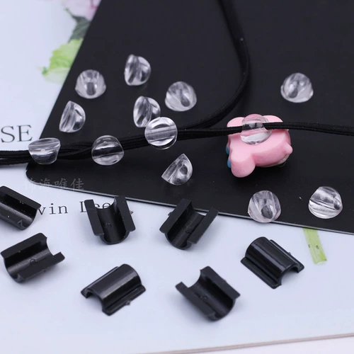 10 Кругов для волос пряжка, пряжка для пасты, прозрачная перфорированная резиновая полоса DIY ручной ювелирные украшения аксессуары аксессуары