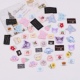 50张韩版 手工制作布标发圈皮筋布贴商标卡通织唛DIY发饰材料配件