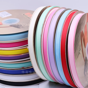 整卷价 1cm0.9cm罗纹带螺纹带包夹子丝带  手工diy发饰材料配件