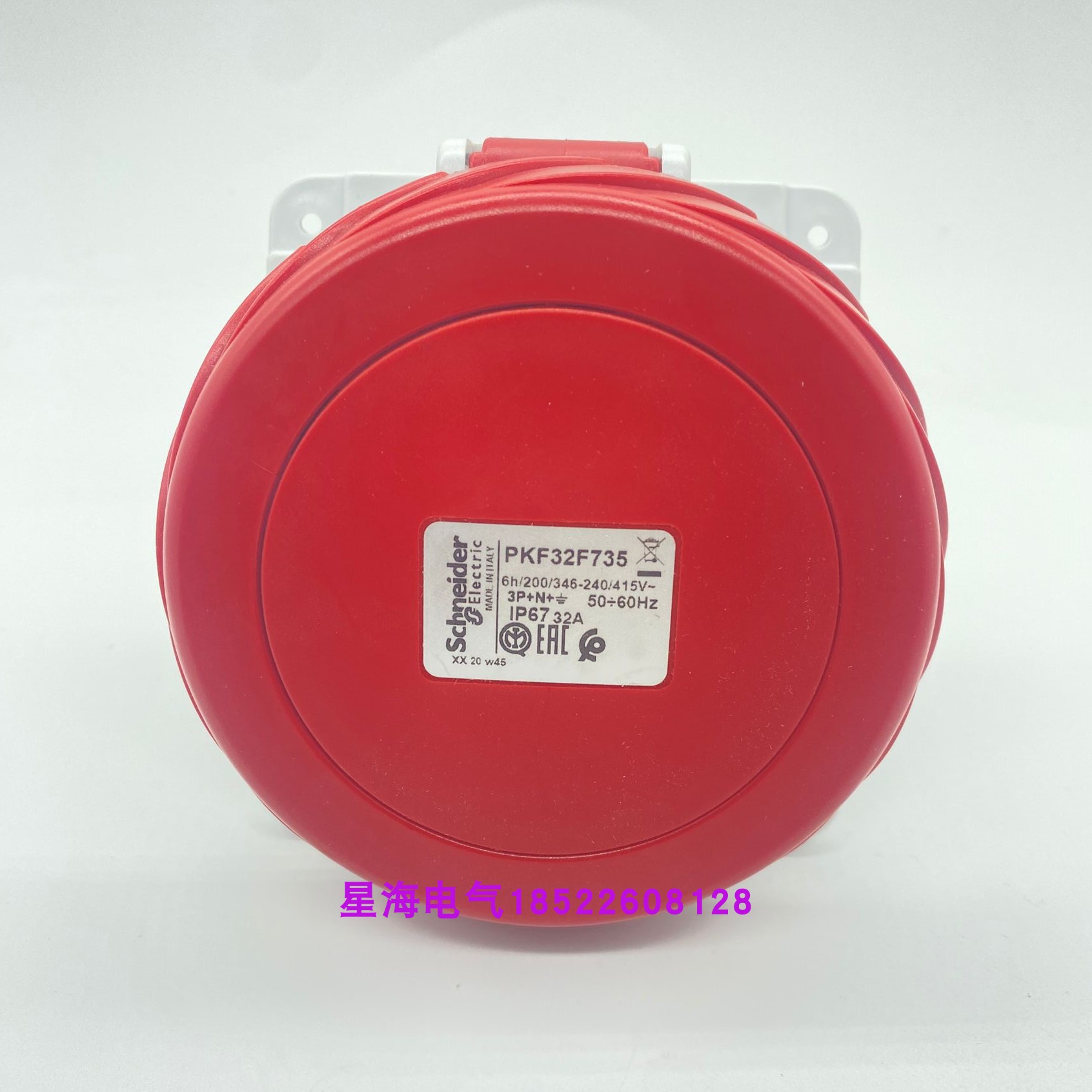 现货施耐德PKF32F735工业插座380.415V, 32A, 3P+N+E, IP67, 红色 电子元器件市场 传感器 原图主图