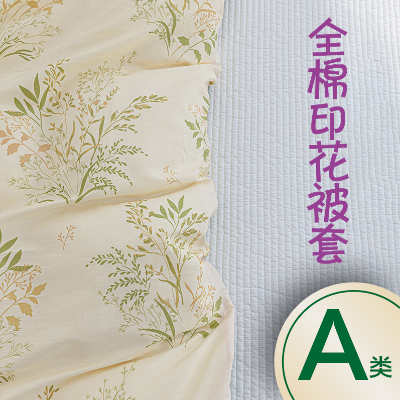 A类小清新100%全棉被套单件男士宿舍学生200x230/180cmx220cm被罩