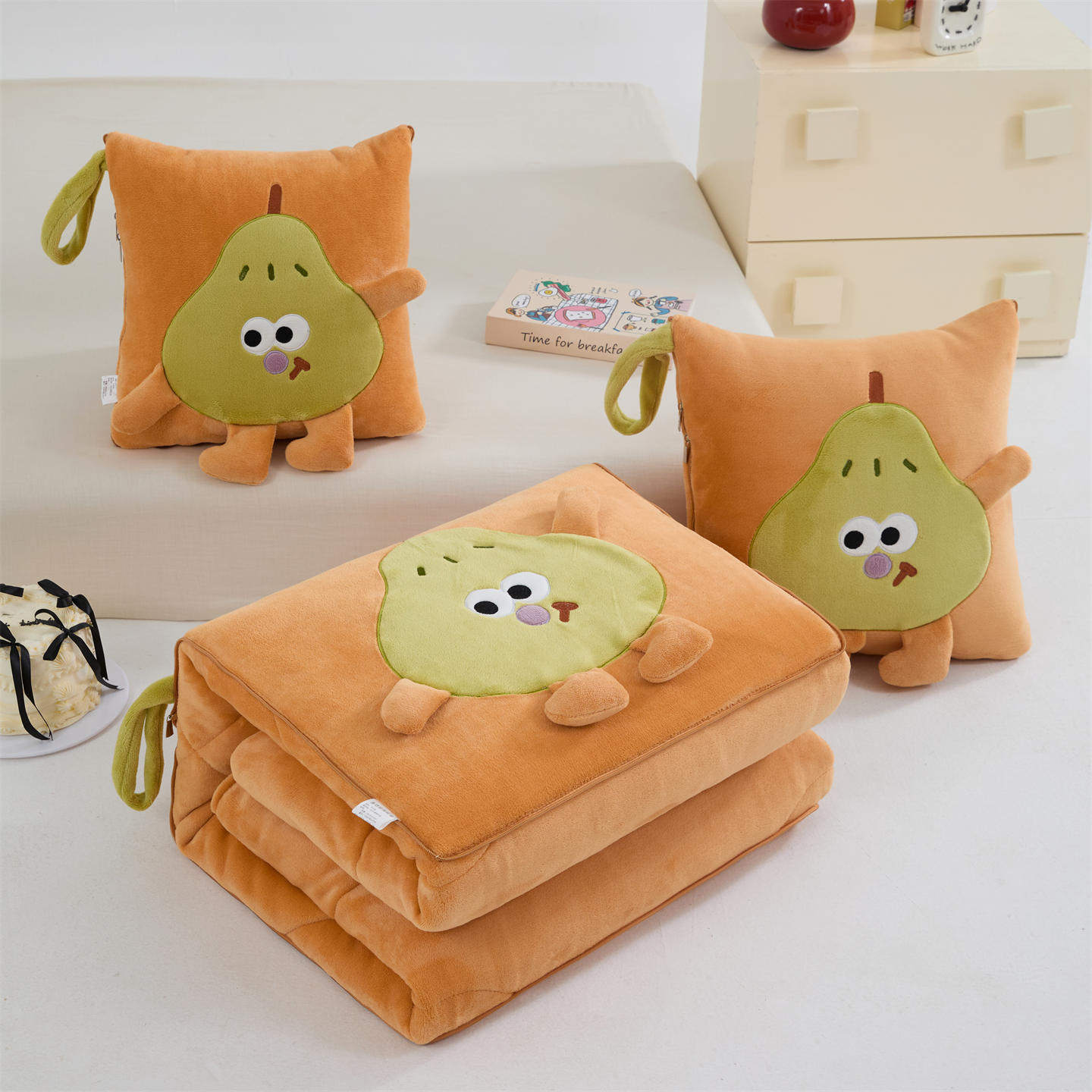 抗菌棉抱枕被子加厚牛奶绒二合一汽车靠垫办公室折叠午睡沙发盖毯,居家布艺,抱枕被,淘宝优惠券,粉丝福利购,淘宝优惠卷