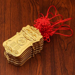 黄铜补角牌房屋缺角艮卦震坎兑西北角乾卦牌八卦铜制坤挂牌工艺品