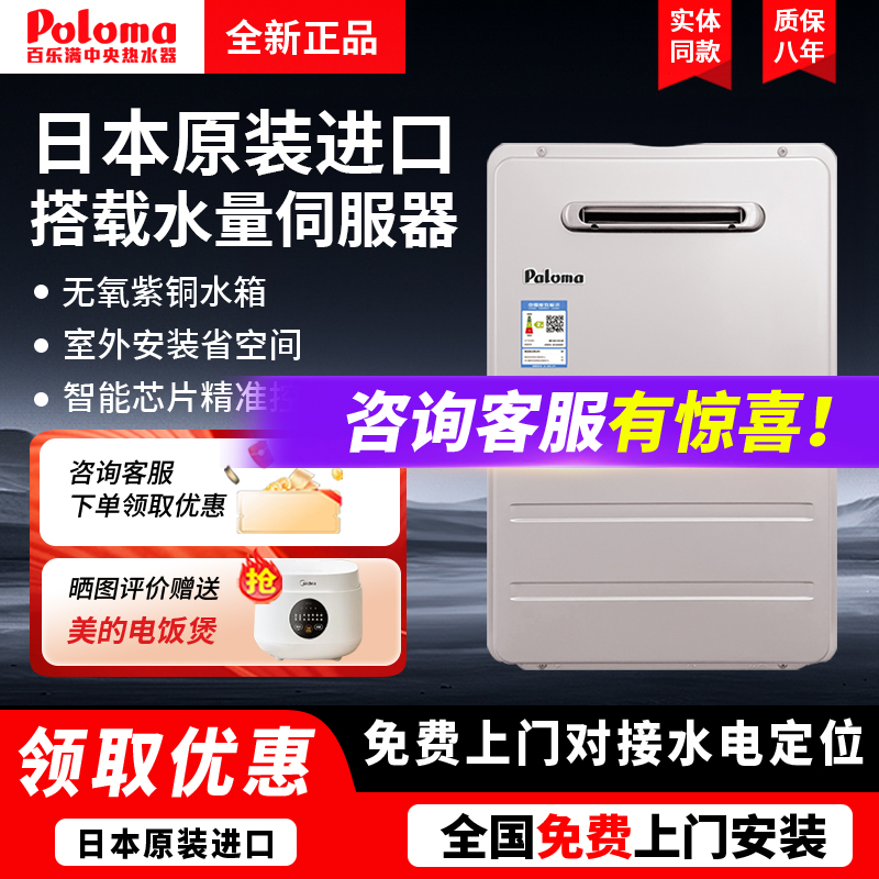 百乐满日本进口室外燃气式热水器