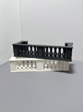 娃屋造景装饰配件娃娃底座 欧式大露台长方形阳台微缩场景DIY摆件