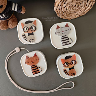 2025新款牙套盒便携透气可挂脖假牙矫正器清洁盒保持器收纳盒挂绳