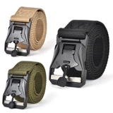 Тактическая магнитная пряжка, дорожный ремень подходит для мужчин и женщин, спортивные штаны для отдыха, нейлоновые брендовые джинсы