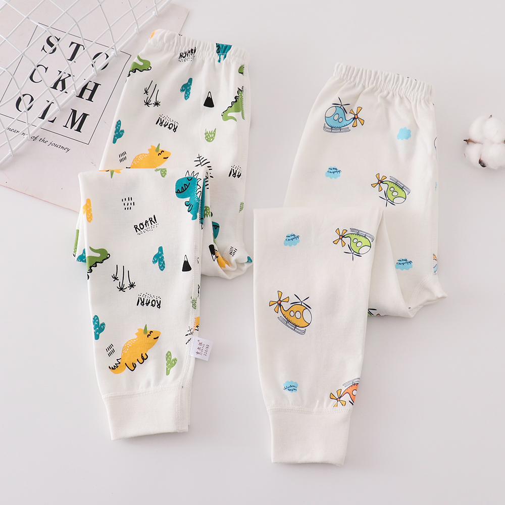 小孩纯棉无骨单条棉毛裤无骨缝合