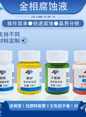 金相侵蚀剂晶粒度组织分析腐蚀液