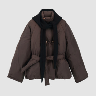 重工羽绒服配针织帽子【1326】