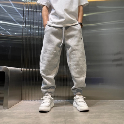 冬季新款男士束脚裤纯色潮流宽松运动时尚休闲裤男抽绳卫裤高品质