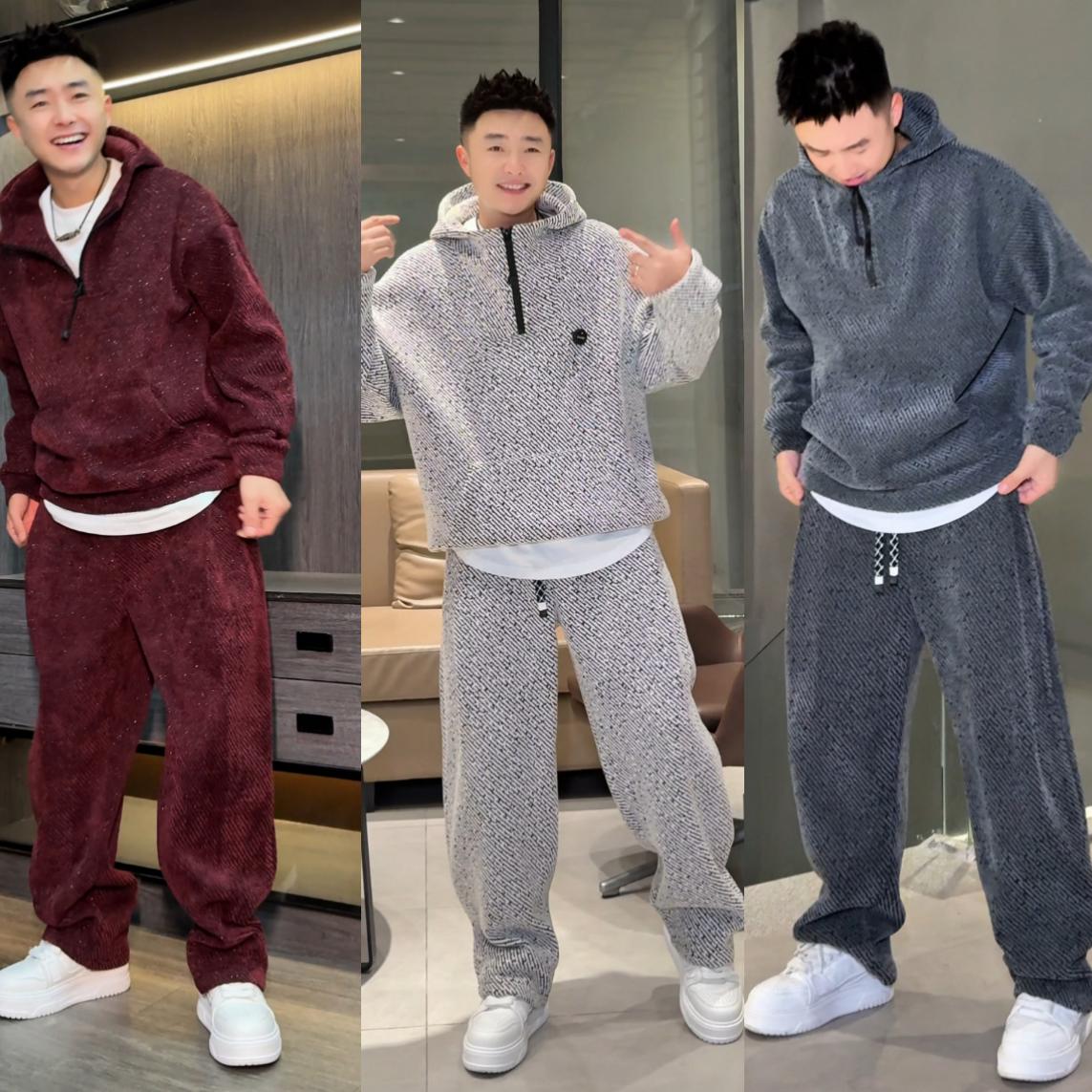 时尚套装男士直播间同款